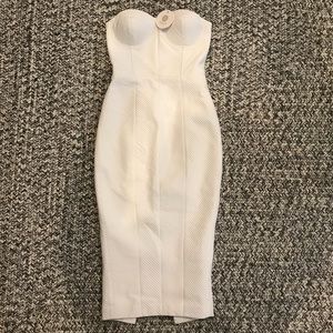 Byanca Quilted White Dress Misha Collection